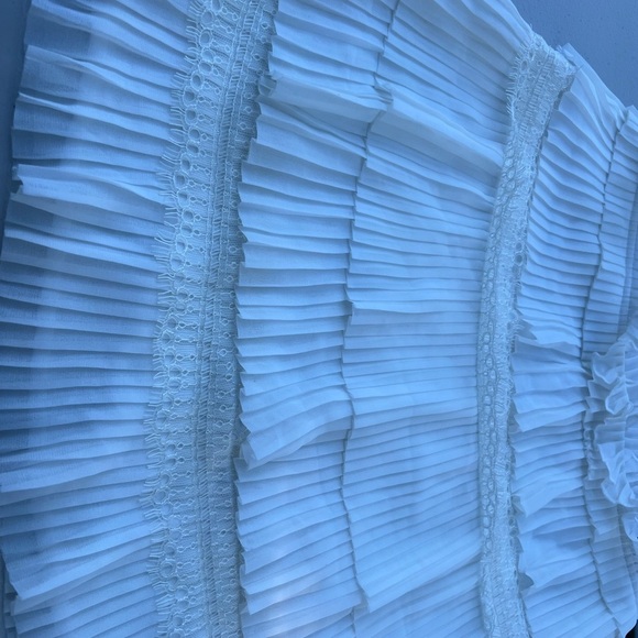 ORI White Pleated Skirt Size 36 - Picture 5 of 8